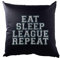 Urban Backwoods Eat Sleep League Repeat Kissen Dekokissen
