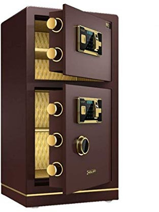 Safe, 80 cm hoch, große Doppeltür-Safes, Ganzstahl-Diebstahlschutz-Schranktresore für Ausweispapiere, A4-Dokumente, Laptop-Computer, Juwelen-Schließfach