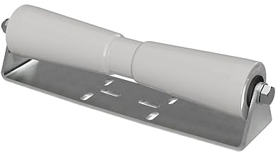 SUPROD Polyurethan Kielrolle mit Halter B Sliprolle Bootstrailer Sliphilfe verzinkt