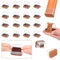 16 Stück Stuhlbeinkappen, Schutzkappen für Stuhlbeine, stuhlbeinkappen rechteckig, Stuhlbeinschoner mit Filzpolstern, Beseitigen Sie Geräusche und Kratzer, Fit Stuhlbein Breite 18-22mm,Länge 34-42mm