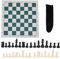 Portable Chess & Board Set, Professional Tournament Chess Set Chess Mat Chess Pieces and Rollable Board Set for Home Outdoor Travel