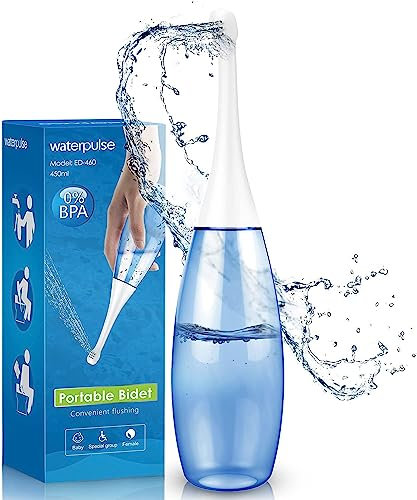 Podusche Portable Bidet Po Dusche - Popodusche 450Ml Vaginaldusche Mit Aufbewahrungstasche Peri Bottle Bidetlity Intim Dusche Wochenbett Grün Tragbarers (blau)