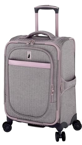 LONDON FOG Kensington Lavender Black Fischgrätmuster, 50,8 cm, erweiterbar