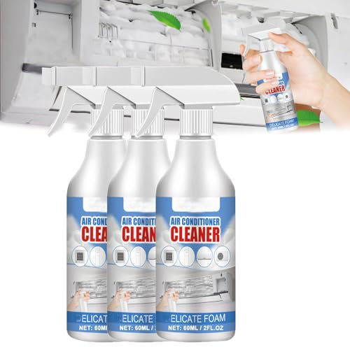 Yotfieot Air Conditioner Coil Cleaner,Air Conditioner Cleaner,60ml No Washing Air Conditioner Foaming Coil Cleaner Spray,Air Conditioner Coil Cleaner Foam,All-Purpose Household Bubble Cleaner (3)