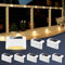 GIGALUMI 12 pezzi luce solare esterna per scale, luci solari a LED per esterni, giardino, impermeabile, luci solari per esterni, per scale, recinzioni, terrazze, cortili, viale, (bianco, bianco caldo)