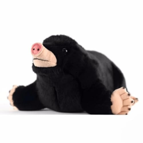 lilizzhoumax Maulwurf Kuscheltier 30 cm, Realistisches Stofftier aus weichem Plüsch, Naturgetreues Plüschtier mit detailreichem Design, Kuscheltier für Kinder und Erwachsene, Geschenkidee in Braun