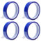 DAWRIS 4 rotoli di nastro adesivo resistente al calore, 20 mm x 33 m, colore blu, per trasferire il calore, per elettricisti, termico, resistente al calore