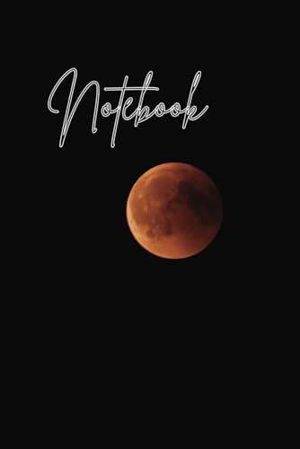 Notebook - Red Moon - Luna Rossa - Taccuino - Personal Notes - Quadretti - Graph Paper - 200 Pages - Soft Cover