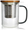OGO LIVING - Tee-Kanne Karl 475 ml aus Borosilikatglas, Griff graphit – 7912191