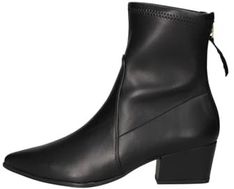 Unisa STIVALETTO DONNA NERO JAKE PELLE CON CAMBALETTO MICROFIBRA F.GOMMA TACCO 5CM