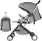 Summer Infant Kompakter leichter Kinderwagen für Kleinkinder, faltbarer Baby-Kinderwagen Reise für Flugzeug, Babywagen tragbar für Säugling und Kleinkind, zusammenklappbar mit einer Hand, Grau