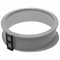CHEFZOCO Molde repostería redondo, Molde para Bizcochos, Molde para Horno, Molde Tarta, Molde Pasteles, Soporta hasta 230ºC, Antiadherente, Desmontable, Diámetro interno 24 cm, Silicona, Gris
