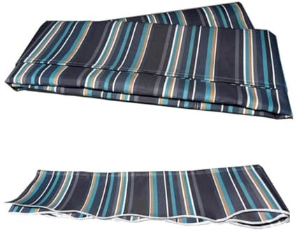 Tenda da sole retrattile per patio, impermeabile, per esterni, tenda da sole, tenda da finestra in tela blu, 5,5 x 1,5 m