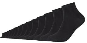 s.Oliver Unisex Kurzsocken 15er Pack 35/38 black