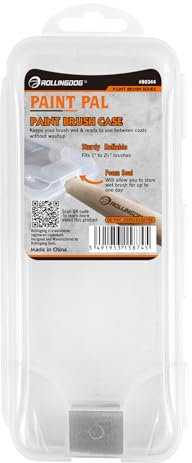 ROLLINGDOG Super Sealed Paint Brush Cover - Airtight Paint Brush Storage for 1 to 2 1/2 Brushes,Reusable Wet Brush Protector