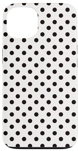 Boho Tiny Polka Dot Rockabilly Black & White Polkadot Case for iPhone 13