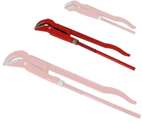 BOOMET Eckrohrzange 1,5 Zoll · Rohrzange · Maul · auch als 3er Set oder 1 Zoll / 2 Zoll erhältlich · abgewinkelte Wasserpumpenzange · Klempnerzange