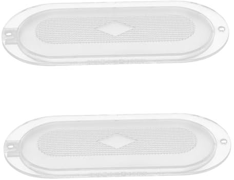 DECORNIJIA Range Hood Lamp Covers Replacement Set Universal Cooker Hood Light Shades Protective Cover Plates