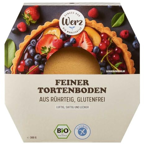 Werz Feiner Tortenboden, aus Rührteig, glutenfrei, 300g (2)