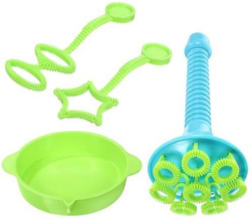 SOIMISS Seifenblasenwerkzeuge Kinder Lustiges Jumbo Seifenblasen Spielzeug Draußen Seifenblasenmacher Satz Groß Mit Trompete Und Stäben Ohne Wasser