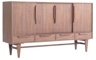 LAPADULA Konsolenschrank Retro Wohnzimmer Hochschrank Restaurant Küche Seitenschrank Lagerschrank Buffet-Aufbewahrungsschrank