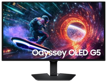 monitor Per Pc Da Gioco - Samsung - 27 - Qhd - 180hz - Pannello Oled - 0,03 Ms - Altezza Regolabile - Odyssey Oled G5 - G50f