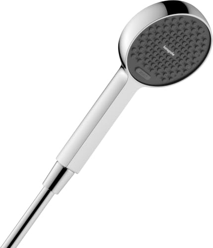 hansgrohe Activera Select S - wassersparender Duschkopf max. 6 l/min (EcoSmart) mit WaterBoost-Funktion (max. 9,4 l/min), Handbrause mit 2 Strahlarten, Antikalk-Funktion, Chrom, 28035000