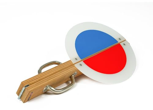 Sport-Thieme Startklappe aus Holz für Leichtathletik | Große Sichtfläche, Perfekte Schallwirkung, Praktische Haltegriffe | Nur 1 kg leicht | Aus Holz | 46x26x6 cm | Markenqualität