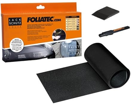 FOLIATEC Lack Schutzfolie Lackschutz Folie für Auto und Motorrad, schwarz, 17 x 165 cm