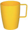 Olympia Kristallon Verres à anse en polycarbonate 284 ml (lot de 12), jaune, incassables, pour boissons froides et chaudes jusqu'à 100°C, passent au lave-vaisselle, CE286