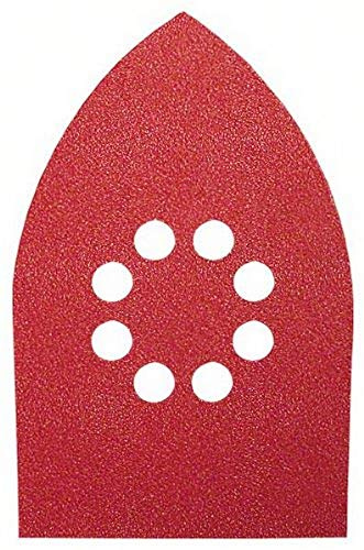 Bosch 2609256A75 DIY Multischleifblatt, 100 x 171 mm, G80, 8 Löcher, Klett (5)