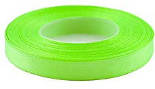 Creativery 32m Satinband 12mm (073 hell grün) // Schleifenband einseitiges Hochzeit Taufe Deko Band Dekoband Geschenkband 15mm 1,5cm 10mm 1cm