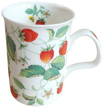 Roy Kirkham Set von 6 Tassen porzellanen Alpine Strawberry