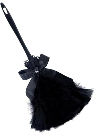 Smiffys Feather Duster Age 12+, Black , Around The World Fancy Dress, Adult Dress Up Accessories