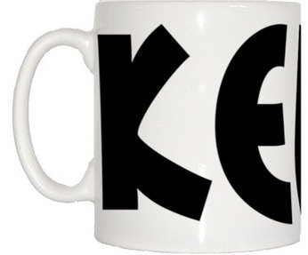 TeeTreeDesigns Kelly Name Mug - Ceramic, Mug, Mug, 1 Count, 92mm (HxW)