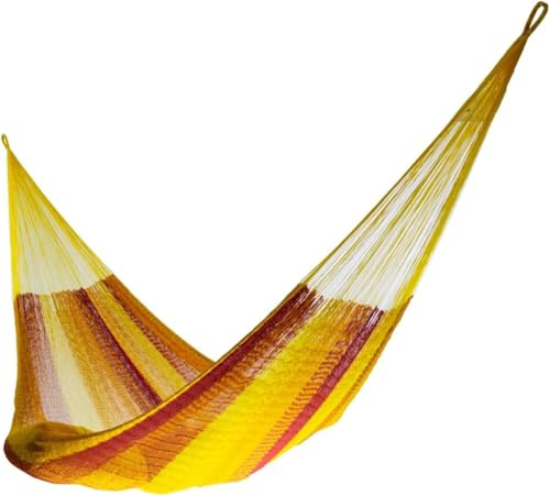 HAMMOCKS RADA Hängematte, Yucatan, handgefertigt, 3,6 m, 150 kg, Tequila Sunrise