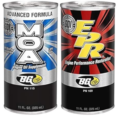 Bg Products MOA & EPR Motor Oil Additive Lubrication Supplement Engine Restore