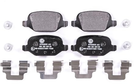 HELLA 8DB 355 009-551 Bremsbeläge | Kompatibel mit: ABARTH 500 / 595 / 695, 500C / 595C / 695C, CITROËN E-MEHARI, FIAT 500, 500 C, IDEA, PANDA