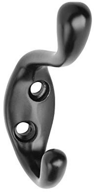 Kleiderhaken SOFIA (H x B x T): 84 x 20 x 57 mm mittel schwarz Haken Mantelhaken Garderobenhaken von SO-TECH®