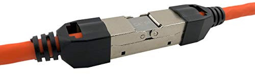 odedo CAT 6A / 7 feldkonfektionierbarer Kabelverbinder STP 10GE geschirmt, slim schlanke Version, werkzeugfreie Montage AWG 22-26 werkzeugfreies Verbindungsmodul Patchkabel Verlegekabel, Cat7