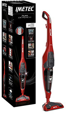 Imetec Piuma Extreme++ Sc3-600 Aspirapolvere con Tecnologia Ciclonica senza Sacco, Regolazione Elettronica della Potenza, Leggera 4 Kg, Spazzola Multisuperficie e Parquet, Multiaccessoriata