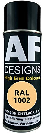 Peinture à couche épaisse 4 en 1 RAL 1002 - Jaune sable.