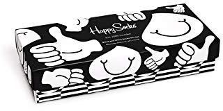 Happy Socks Unisex 4-pack Black And White Socks Gift Set Socken (4er Pack)