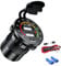iMESTOU 12V Car USB Outlet Charger 4.8A Dual USB Port Socket Waterproof with Voltemeter & Switch ON/OFF for Marine, Boat, Motorcycle, Golf Cart, Truck and More