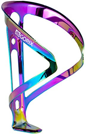 GORIX Bike Bottle Cage Ultra Light Bottle Holder Drink Holder Bicycle Road Mountain Bicycle (GX-BCC) (Oil Slick)