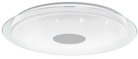 EGLO connect.z Smart-Home LED Deckenleuchte Lanciano-Z | Sternenhimmel Deckenlampe Ø 77 cm, ZigBee, App und Sprachsteuerung Alexa, Lichtfarbe einstellbar (warmweiß-kaltweiß), dimmbar