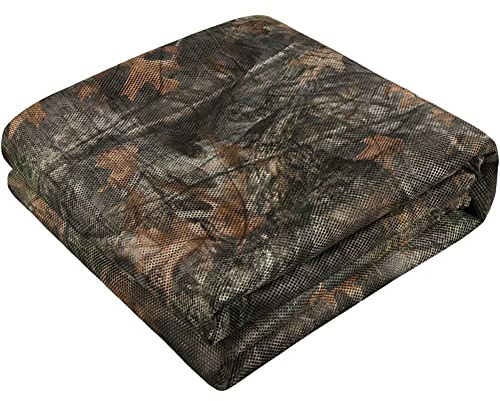 scosao Tarnnetz Sackleinen Camouflage Netting Jagd Abdeckung Net, Sichtschutz Tarnung Netz Sonnenschutz Tarnnetz Bundeswehr, Waldlandschaft Camping Outdoor,camo,1.5 * 2m/5 * 6.6ft
