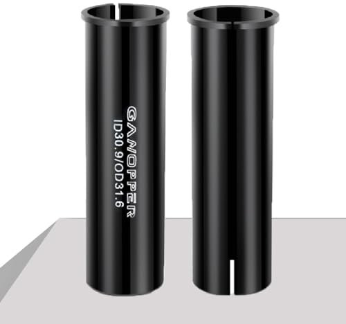 GANOPPER Rahmenrohr Reduzierhülse 30.9 auf 31.6 Fahrrad Sattelstütze Hülse Adapter Shim Reduzierhülsen