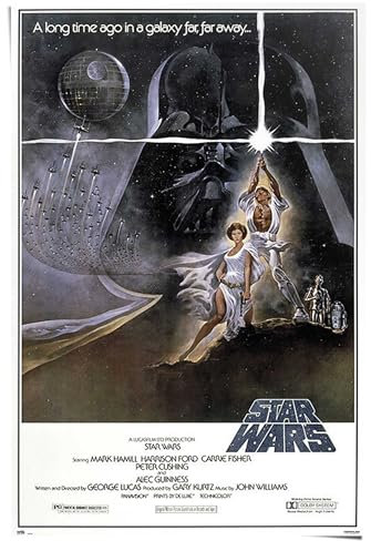 REINDERS Poster, Star Wars - a New Hope, Hobbyraum, Poster, Wanddeko, Room Decor, 150 gr. glänzend Bilderdruckpapier, Blau, 91,5x61cm