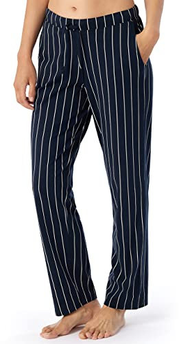 Schiesser Damen Schlafhose Lang Baumwolle Gemustert - Mix + Relax Pyjamaunterteil, Multicolor 1_179271, 44 EU